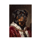 Rottweiler Kings & Queens Royal Portrait Matte Poster, Regal Dog Art Print, Rottweiler Lover Gift, Wall Art