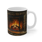 Acrylic Miniature Schnauzer - Winter Hearth | Ceramic Mug 11oz