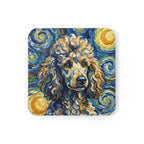 Poodle Post-Impressionist Oil Painting Coaster | Poodle Art Gift | Dog Mom Decor