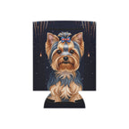 Yorkshire Terrier America 250 Patriotic Dog Pattern Can Cooler | Yorkie Lover Gift | Independence Day Party Decor | Premium Beverage Cooler — primary view