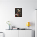 Cane Corso Medieval Knight Portrait Canvas Wall Art, Regal Dog Painting, Cane Corso Lover Gift, Stretched Canvas