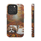 Acrylic Shih Tzu - Autumn Woods | Tough Phone Case