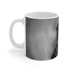 Australian Shepherd Charcoal Portrait Ceramic Mug 11oz | Premium Dog Art | Tritan