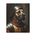 Cane Corso Medieval Knight Portrait Canvas Wall Art, Regal Dog Painting, Cane Corso Lover Gift, Stretched Canvas