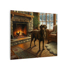 Labrador Retriever Acrylic Painting Canvas Wall Art, Dog Lover Gift, Pet Portrait, Home Decor, Animal Art Print
