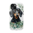 Dachshund Watercolor Botanical Wreath Phone Case | Premium Dog Prints | Tritan — view 5 of 28