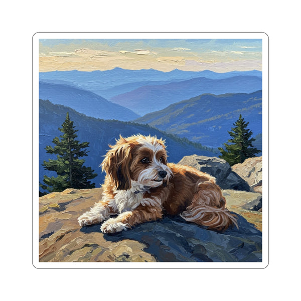 Acrylic Havanese - Mountain Overlook | Kiss-Cut Stickers