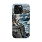 Acrylic Gallery Print Australian Shepherd - Coastal Cliffside | Tough Phone Case — view 6 of 28