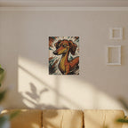 Dachshund Comic Book Art Canvas Print | Retro Pop Art Doxie Wall Decor