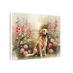 Golden Retriever Canvas Print Wall Art, Dog Lover Gift, Pet Portrait, Watercolor Dog Painting Home Decor