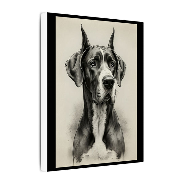 Great Dane Charcoal Portrait Canvas Print | Dog Wall Art | Pet Lover Gift | Home Decor