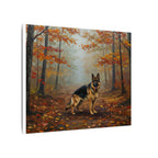 German Shepherd Acrylic Painting Canvas Print, GSD Dog Lover Wall Art, Pet Portrait Gift, Ready to Hang Home Decor for Dog Moms & Dads