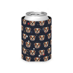 English Bulldog Can Cooler, America 250 Patriotic Dog Art, USA Flag Puppy Gift, Summer Drinkware Decor, American Bully Lover Present