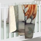 Corgi Watercolor Rain Garden Throw Blanket | Premium Dog Prints | Tritan — view 6 of 9