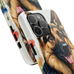 German Shepherd Watercolor Wildflower Field Phone Case | Premium Dog Prints | Tritan — view 23 of 28