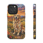 Golden Retriever Acrylic Gallery Print Sunset Prairie Phone Case | Premium Dog Prints | Tritan — view 3 of 24