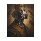German Shorthaired Pointer Kings & Queens Royal Portrait Canvas Wall Art, Regal Dog Painting, Stretched Canvas