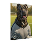 Cane Corso Oil Painting Soccer Portrait Canvas Wall Art | Dog Lover Gift | Athletic Pet Decor