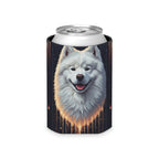 Samoyed America 250 Can Cooler | Patriotic Dog Gift | Independence Day Drink Holder | America 250 Party Accessory