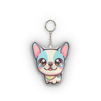 Chibi French Bulldog Plush Keychain | Tritan