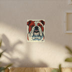 Comic Book English Bulldog Canvas — Bold Dog Wall Art