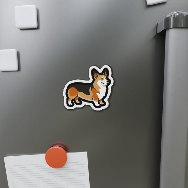 Pop Art Corgi Magnet | Tritan — Lifestyle View