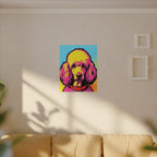 Pop Art Poodle Canvas — Bold Dog Wall Art