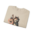 Husky Halloween Crewneck | Reaper Dog Crewneck Sweatshirt Gift