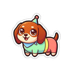 Chibi Dachshund Sticker | Tritan