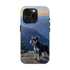 Acrylic Miniature Schnauzer - Mountain Overlook | Tough Phone Case