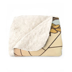 Poodle Low Poly Prairie Sherpa Fleece Blanket | Dog Lover Gift