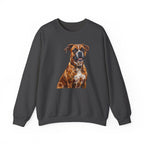 Boxer Sweatshirt | Painterly Dog Art Crewneck | Boxer Mom Gift | Cozy Pullover for Dog Lovers | Pet Portrait Apparel