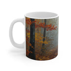 Acrylic Australian Shepherd - Autumn Woods | Ceramic Mug 11oz