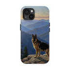 Acrylic German Shepherd - Mountain Overlook | Tough Phone Case