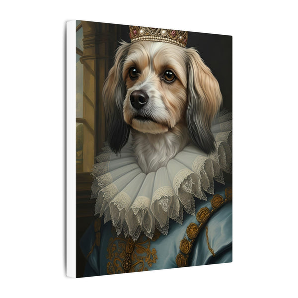 Havanese Renaissance Royal Portrait Canvas Wall Art, Regal Dog Painting, Havanese Lover Gift, Stretched Canvas