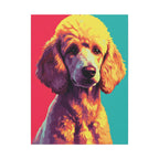 Poodle Pop Art Canvas Print, Vibrant Dog Wall Art Decor, Poodle Mom Gift, Modern Pet Lover Home Decor
