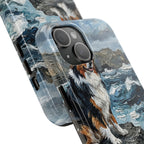 Australian Shepherd Acrylic Gallery Print Coastal Cliffside Phone Case | Premium Dog Prints | Tritan — view 14 of 28