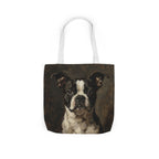 Boston Terrier Tote Bag | Painterly Dog Art Canvas Tote | Boston Mom Gift | Dog Lover Market Bag | Pet Portrait Accessory