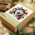 Siberian Husky Watercolor Wildflower Field Kiss-Cut Stickers | Premium Dog Prints | Tritan — view 10 of 12
