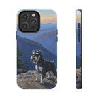 Acrylic Miniature Schnauzer - Mountain Overlook | Tough Phone Case