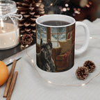 Acrylic Gallery Print Cane Corso - Winter Hearth | Ceramic Mug 11oz