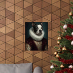 Boston Terrier Renaissance Royal Portrait Matte Poster, Regal Dog Art Print, Boston Terrier Lover Gift, Wall Art