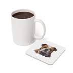 English Bulldog Low Poly Cool Jewel Cork Back Coaster | Dog Lover Gift