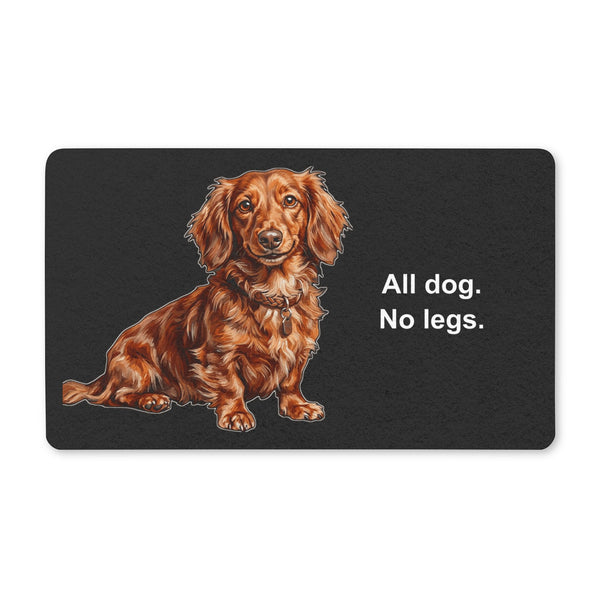 Dachshund Doormat | Cute Cartoon Dog Floor Mat | Doxie Lover Gift | Dog Mom Home Decor | Indoor Entryway Welcome Mat