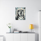 Pop Art Husky Canvas | Bold Dog Wall Art