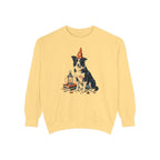 Border Collie Halloween Sweatshirt | Wizard Dog Comfort Colors Sweatshirt Gift