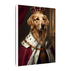 Golden Retriever Kings & Queens Royal Portrait Canvas Wall Art, Regal Dog Painting, Golden Retriever Lover Gift, Stretched Canvas