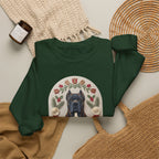 Cane Corso Folk Paper-Cut Christmas Crewneck Sweatshirt — view 4