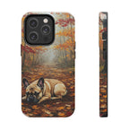 Acrylic French Bulldog - Autumn Woods | Tough Phone Case