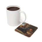 Acrylic Rottweiler - Winter Hearth | Cork Back Coaster